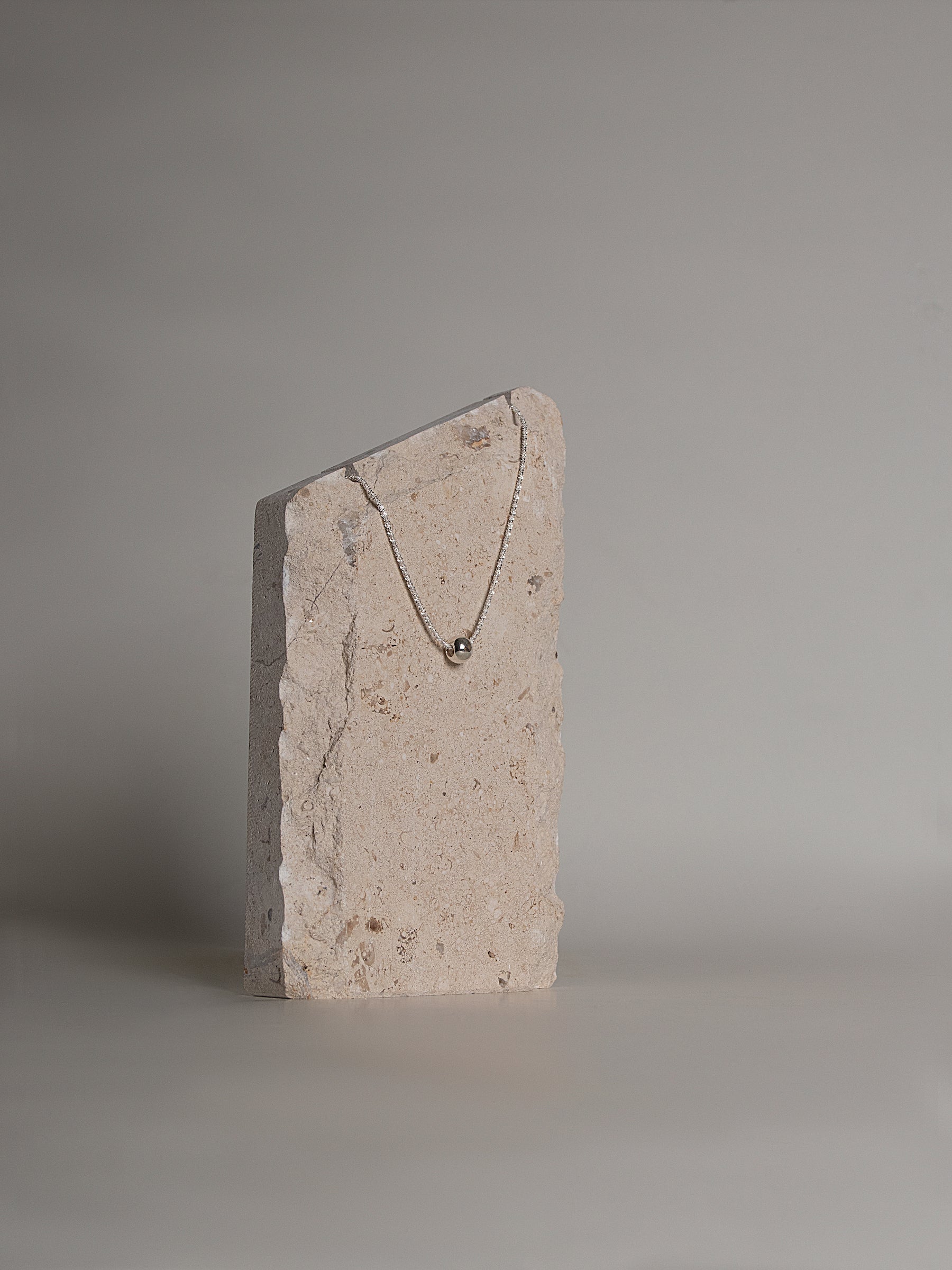 Silver Double Layered Necklace Set