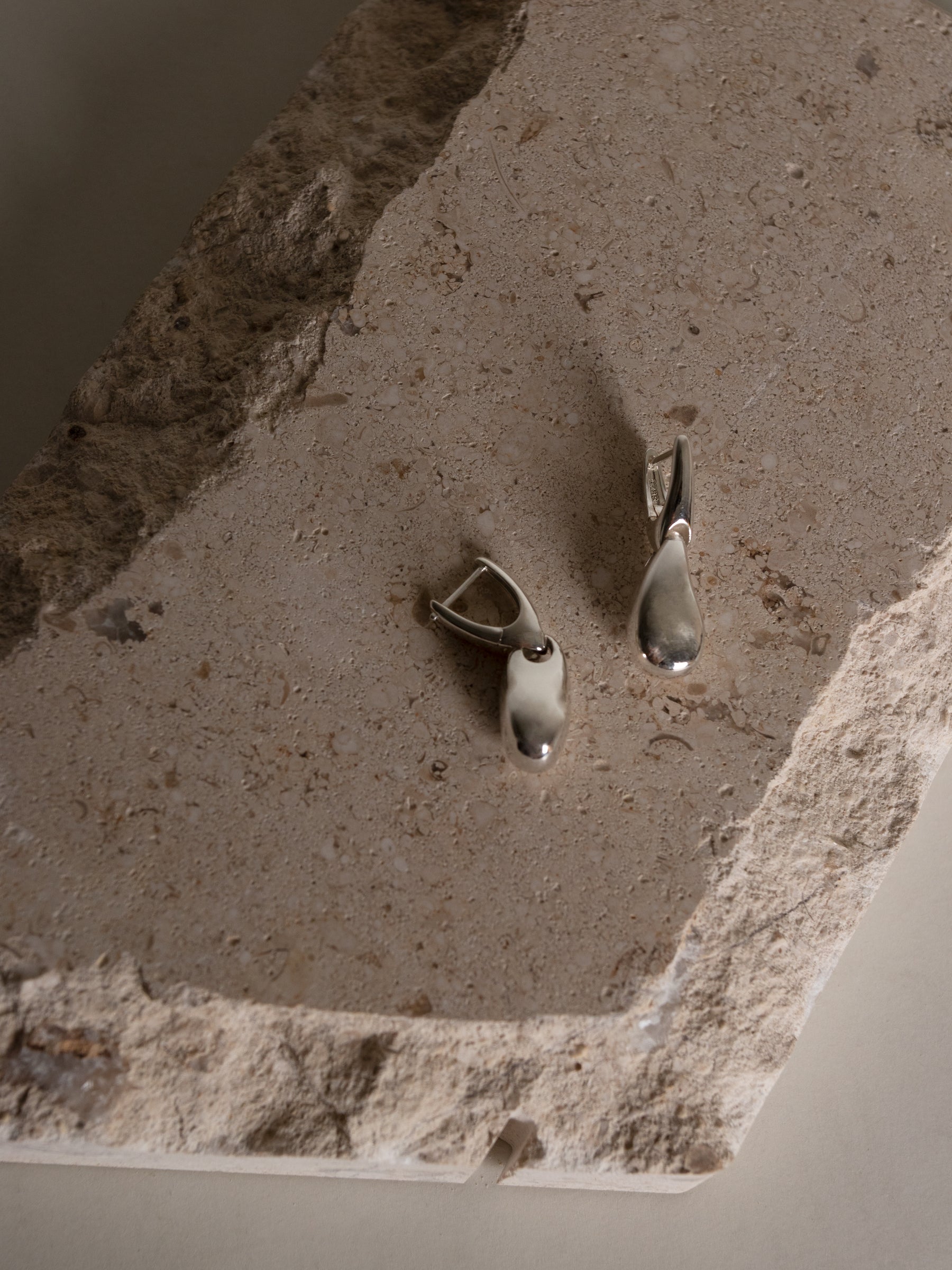Silver Tears Drop Earrings