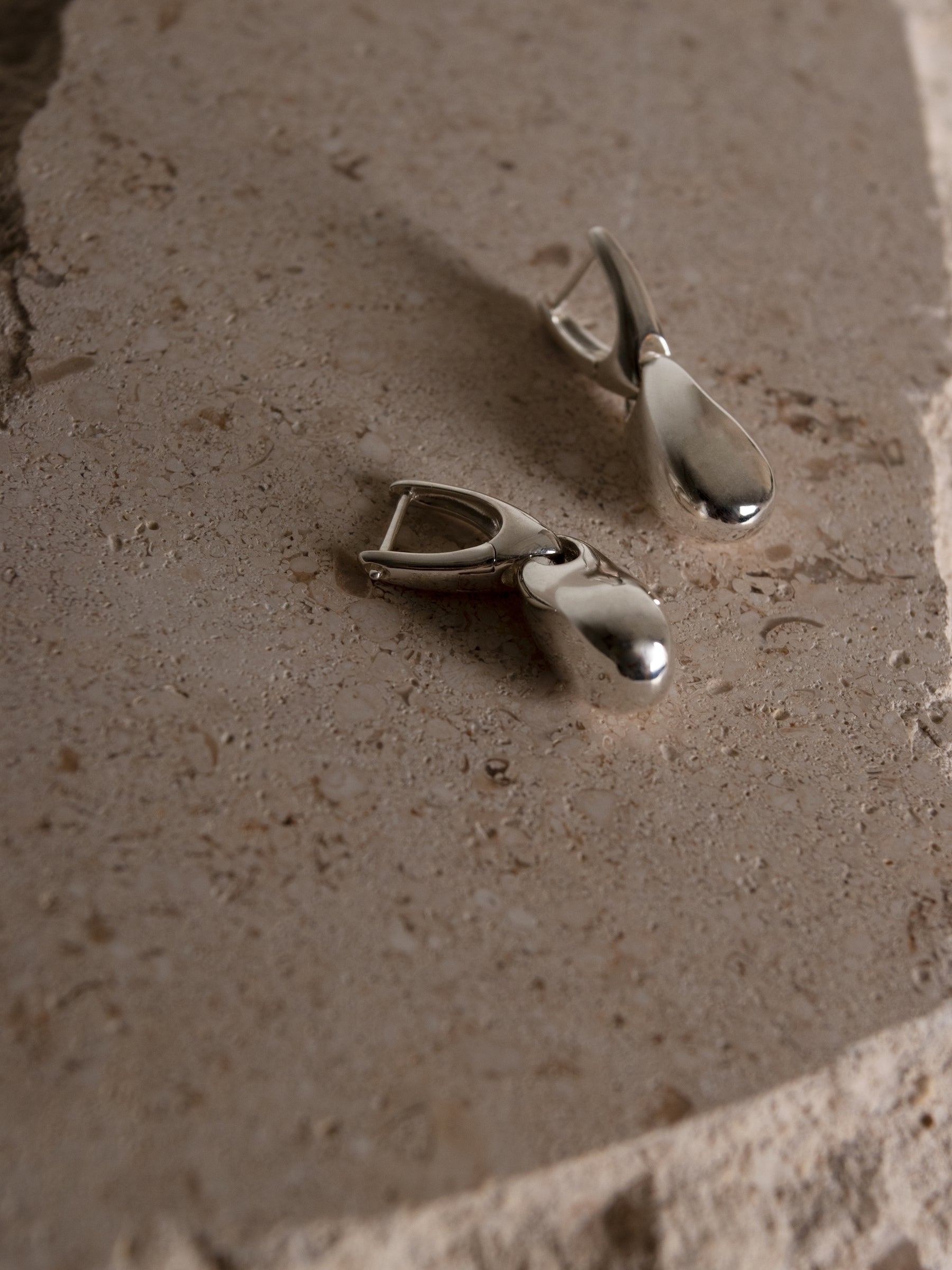 Silver Tears Drop Earrings