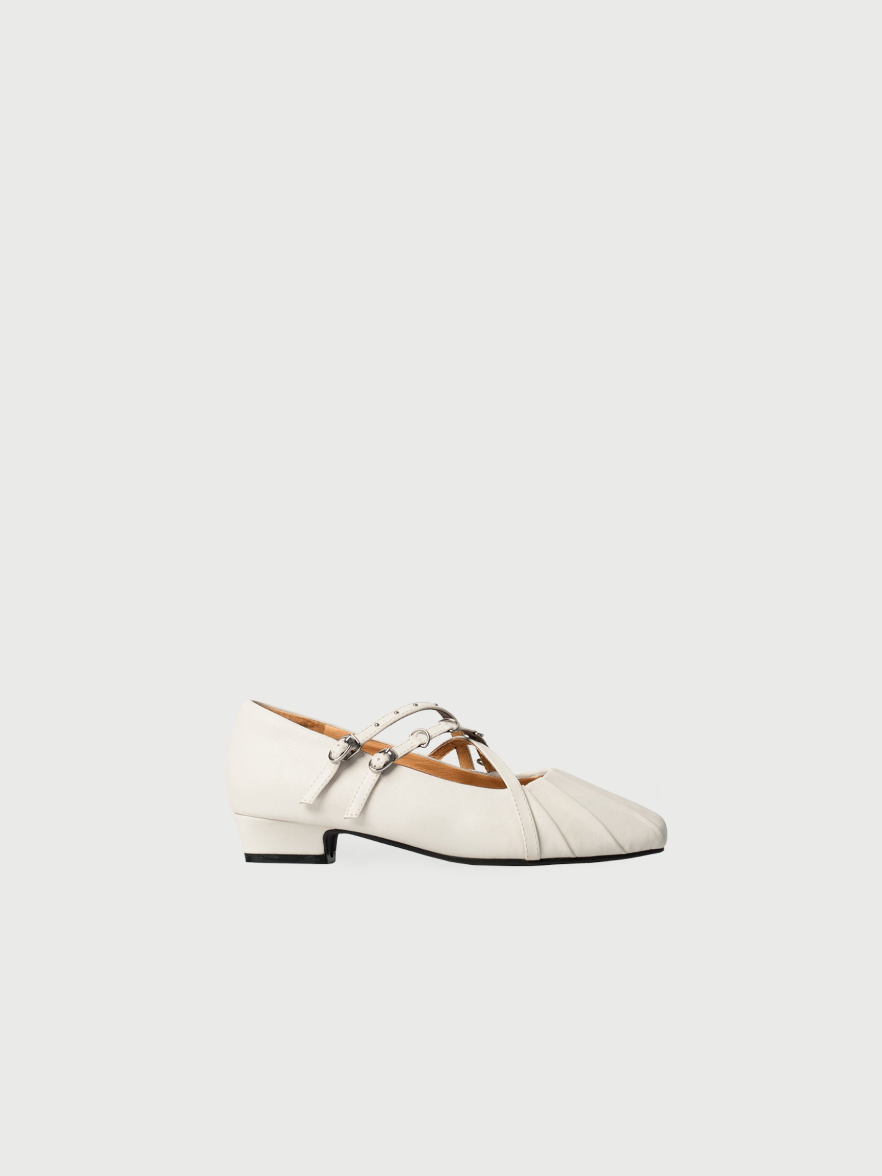Aurora || Pleated Cross-Strap Mary Jane