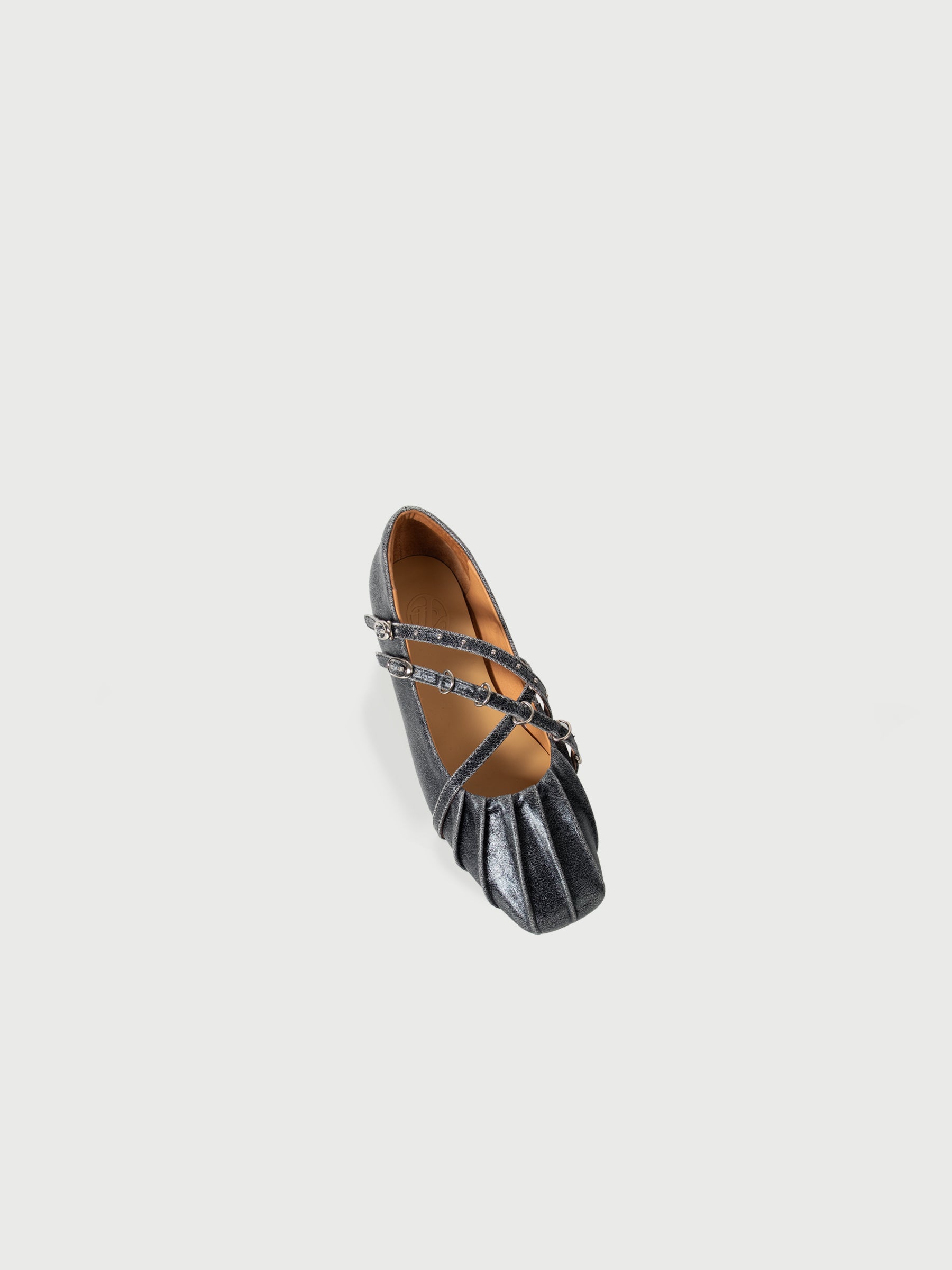 Aurora || Pleated Cross-Strap Mary Jane
