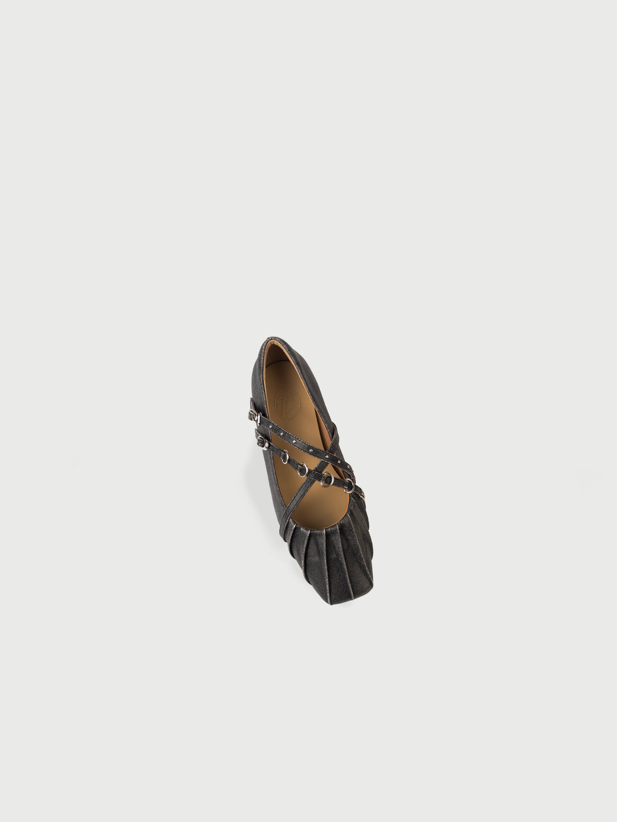Aurora || Pleated Cross-Strap Mary Jane