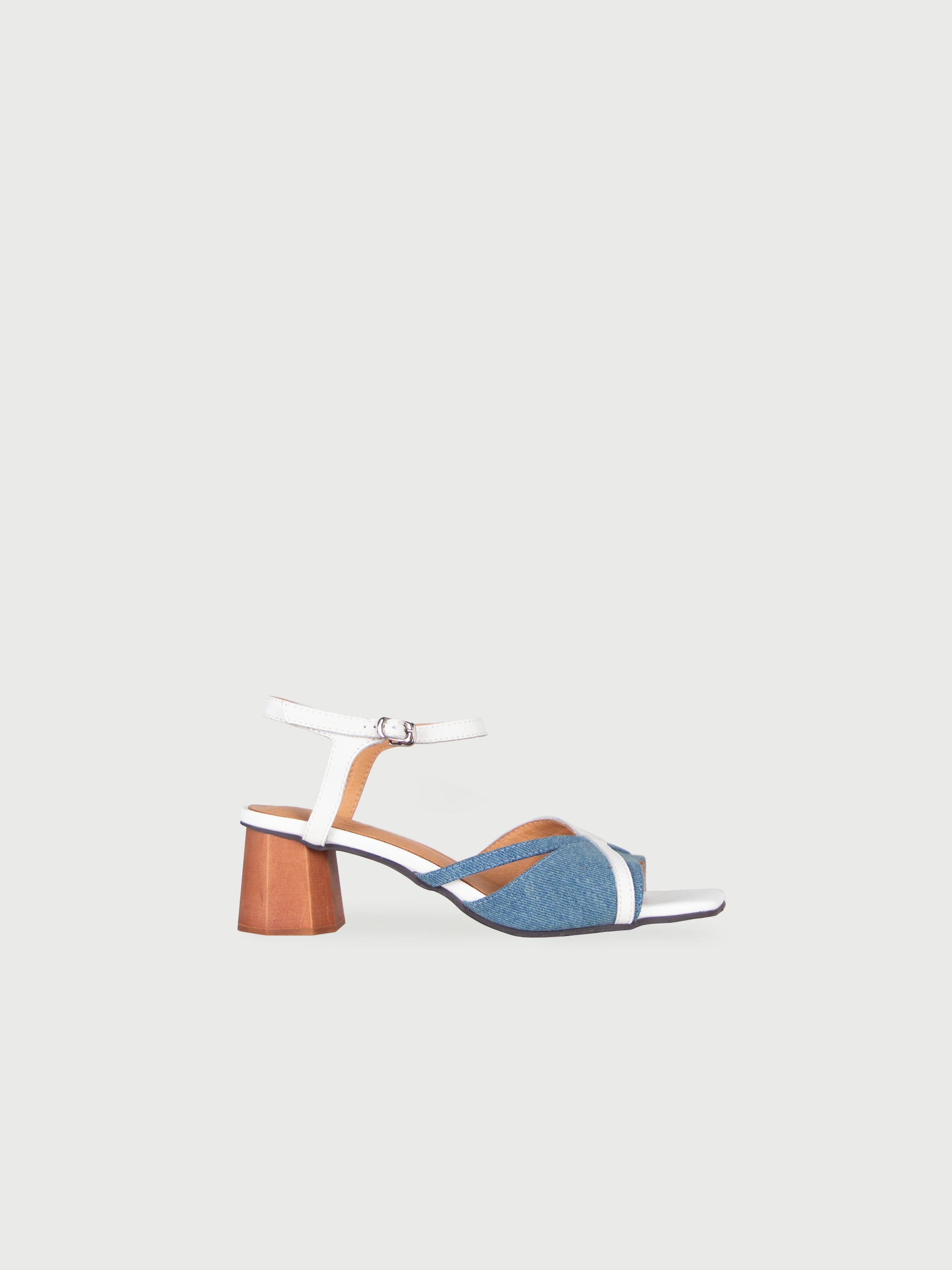 Focaccia 𓆟 Wide Fit Heeled Sandals with Crossover Front Strap