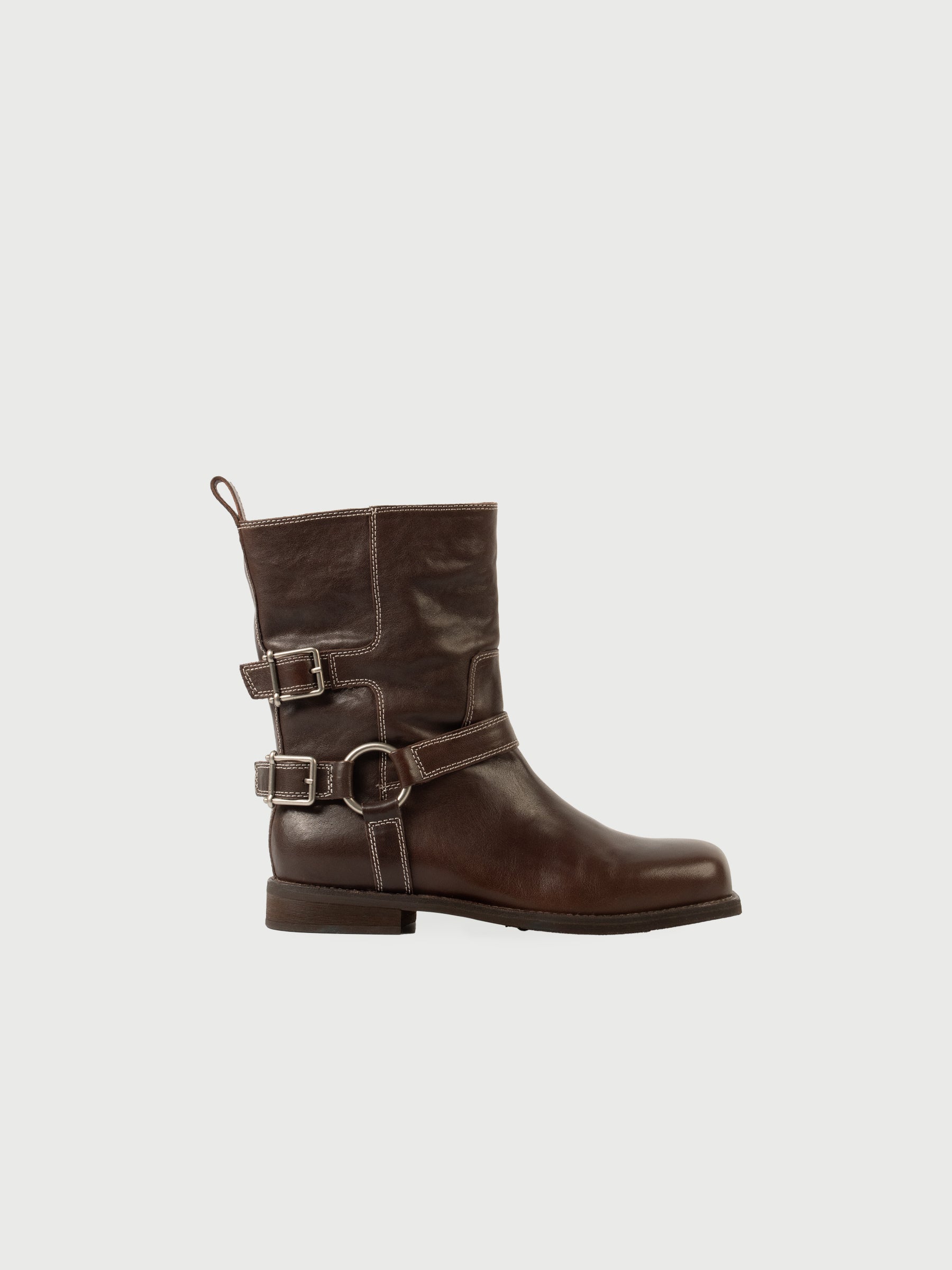 Inez || Double Buckle-Strap Boots