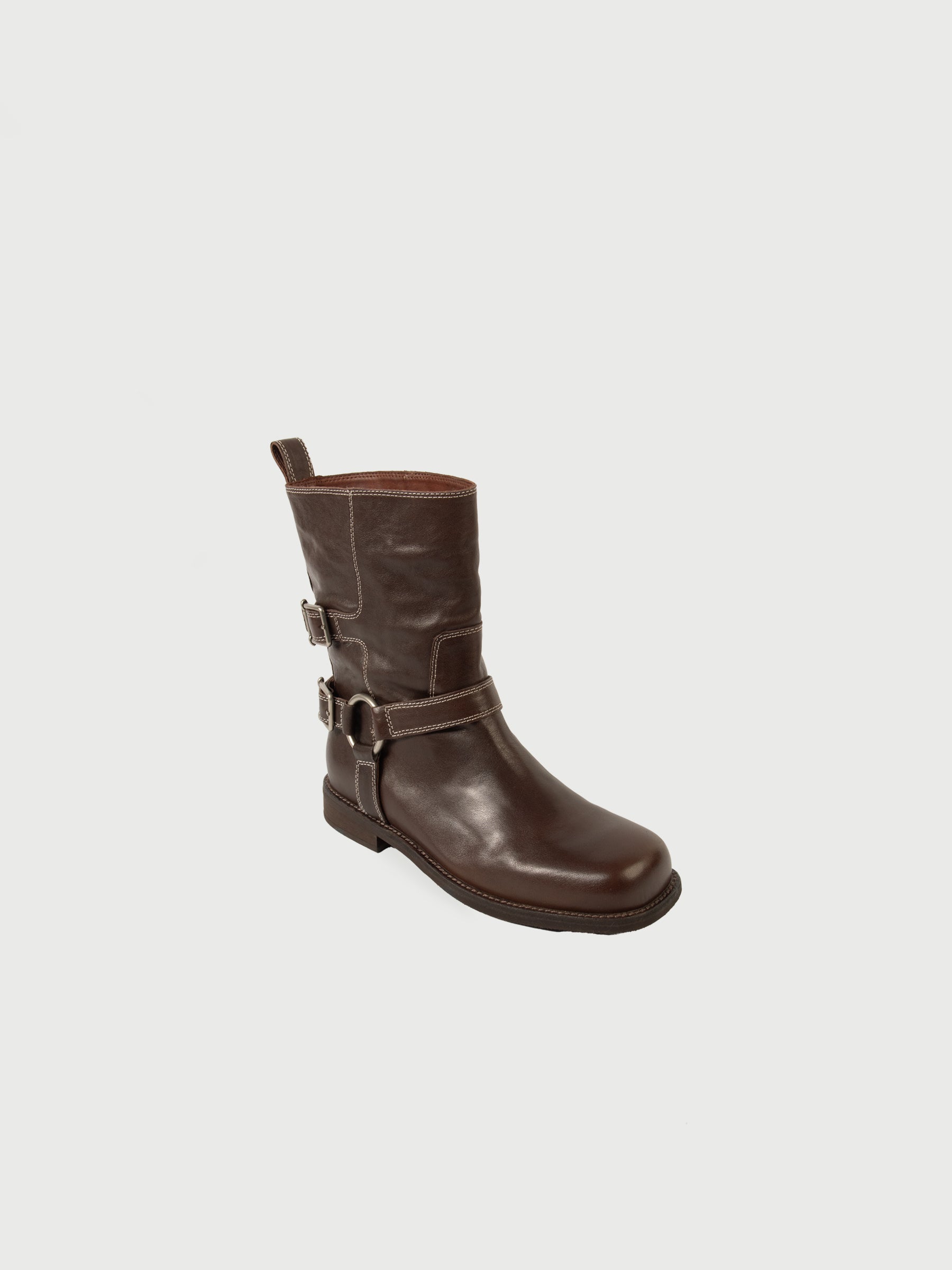 Inez || Double Buckle-Strap Boots