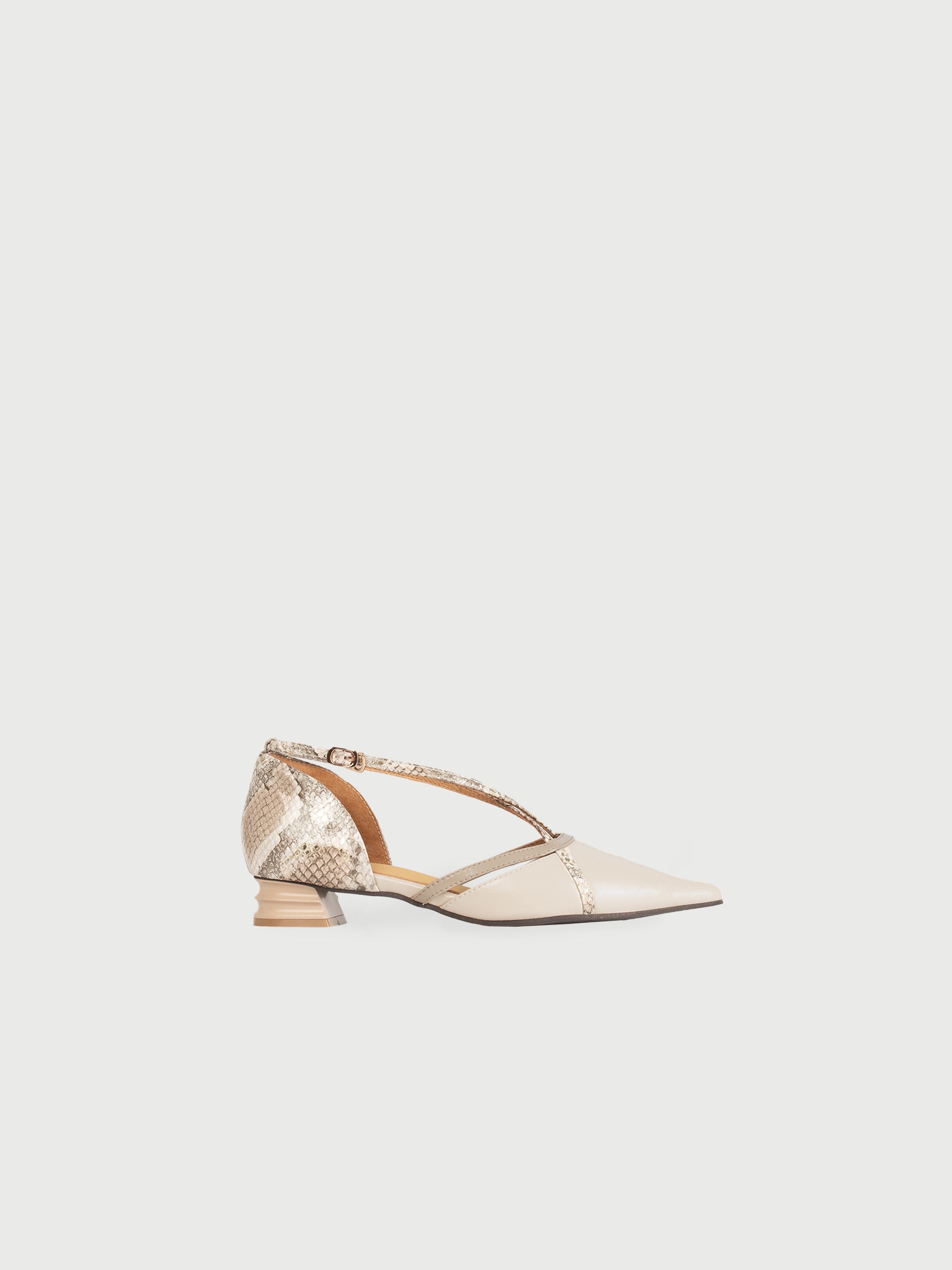 Gladys ◈ Pointed-Toe Cross Strap Pumps