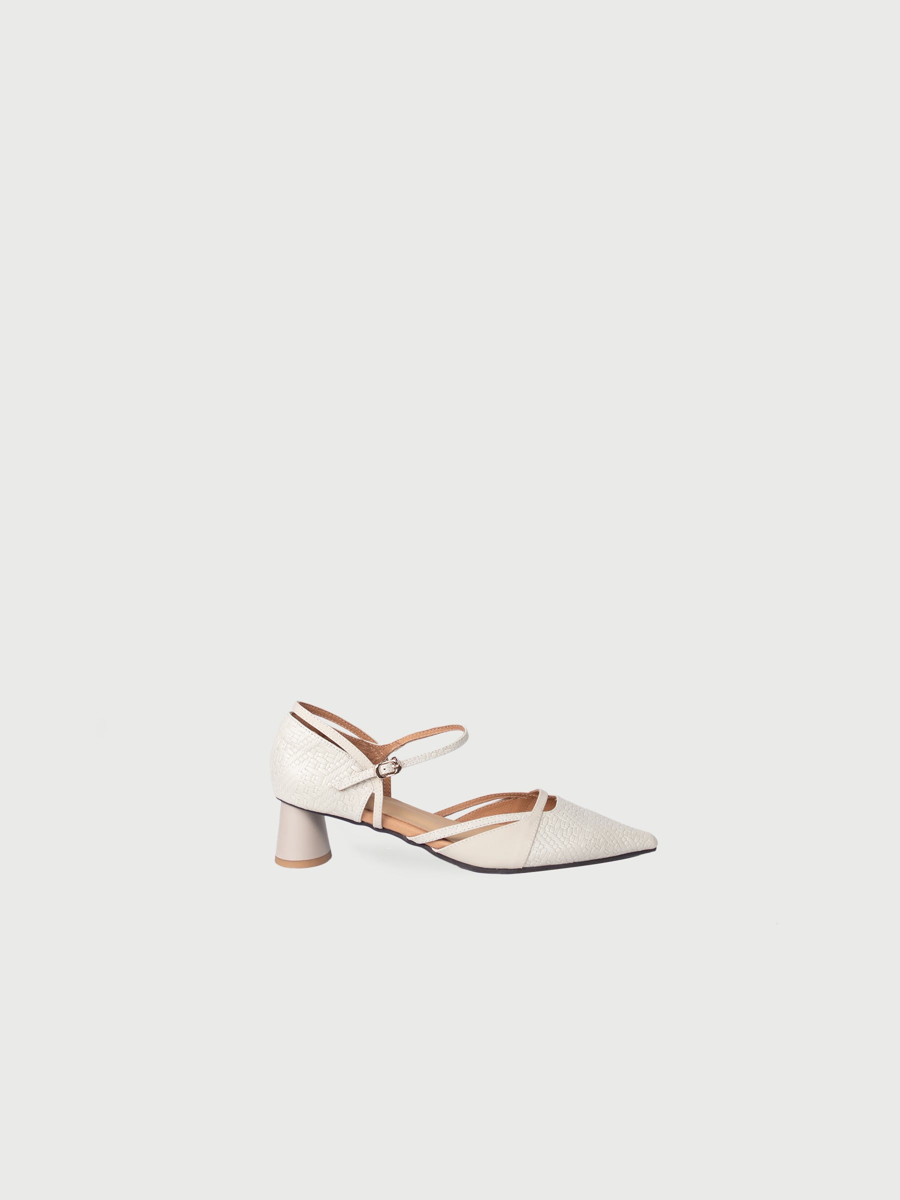 Alia ♥ Pointed Toe Mixed Leather Heels