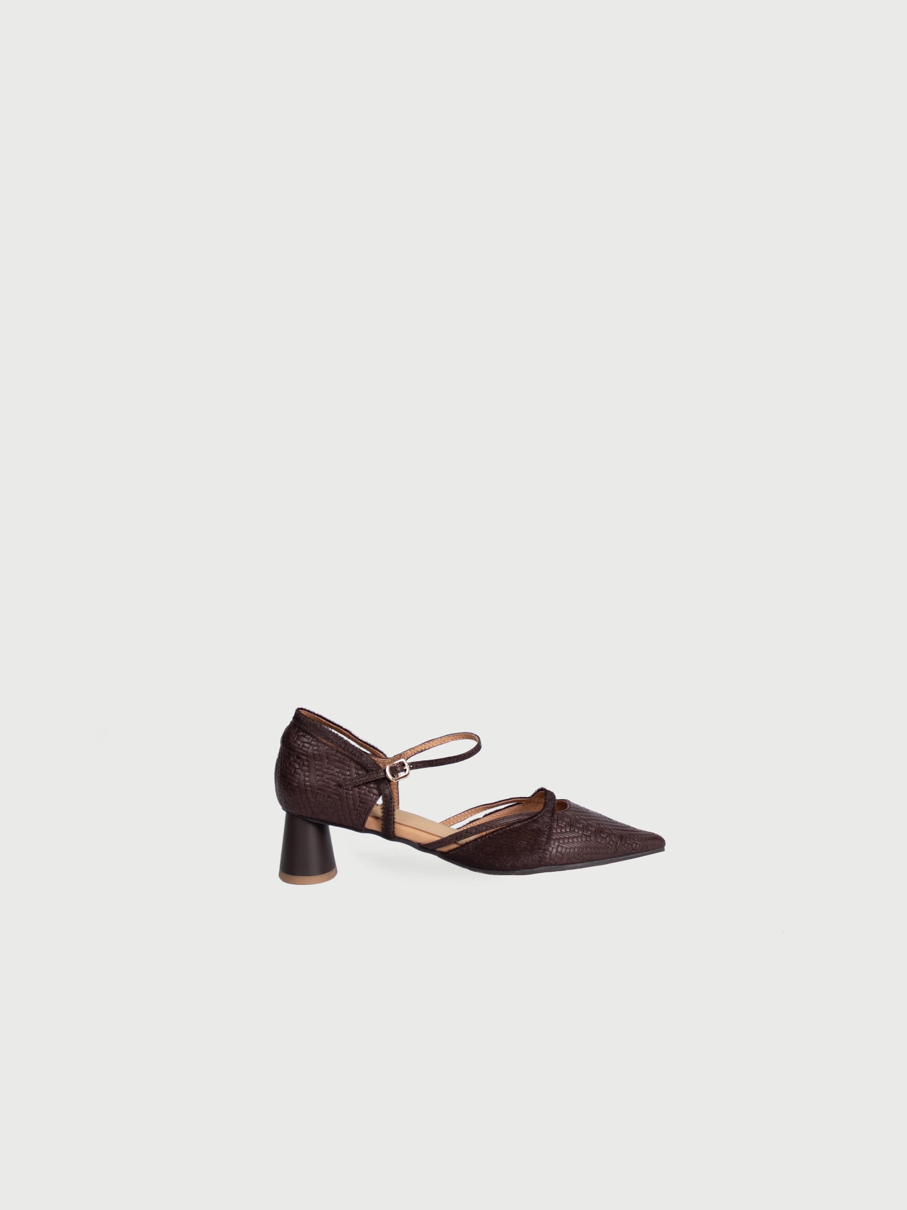 Alia ♥ Pointed Toe Mixed Leather Heels