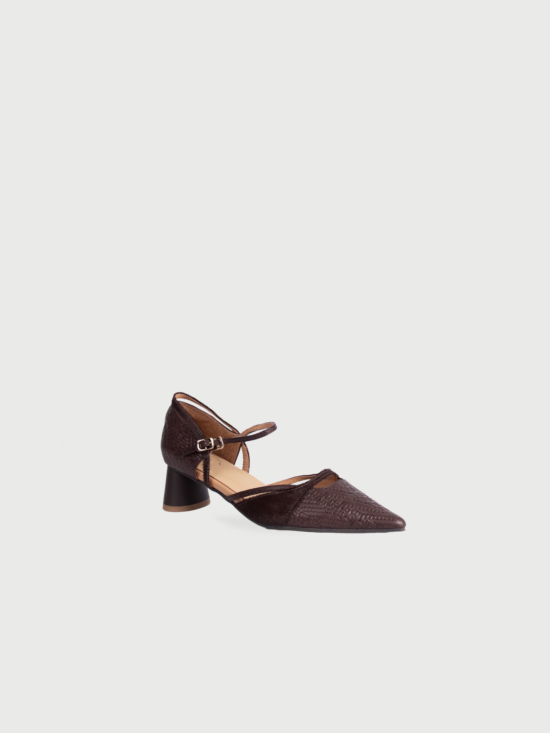 Alia ♥ Pointed Toe Mixed Leather Heels