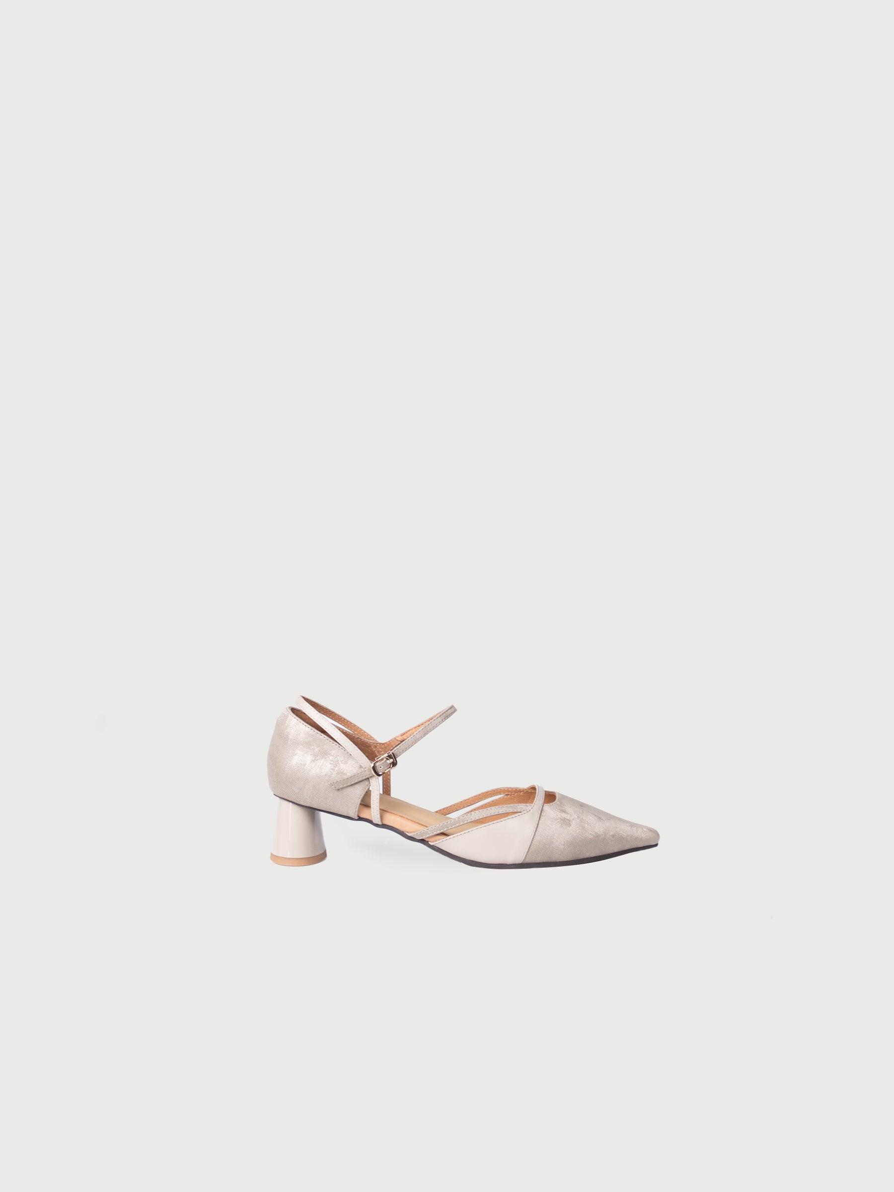 Alia ♥ Pointed Toe Mixed Leather Heels