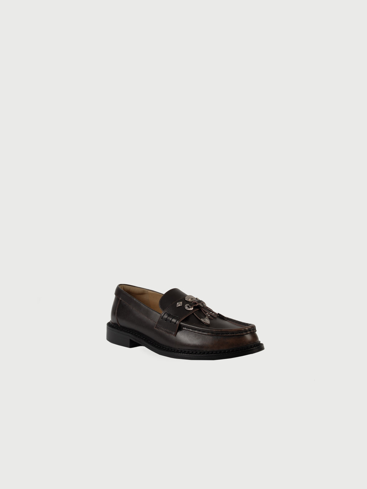 Greta・ Western Embellished Penny Loafers