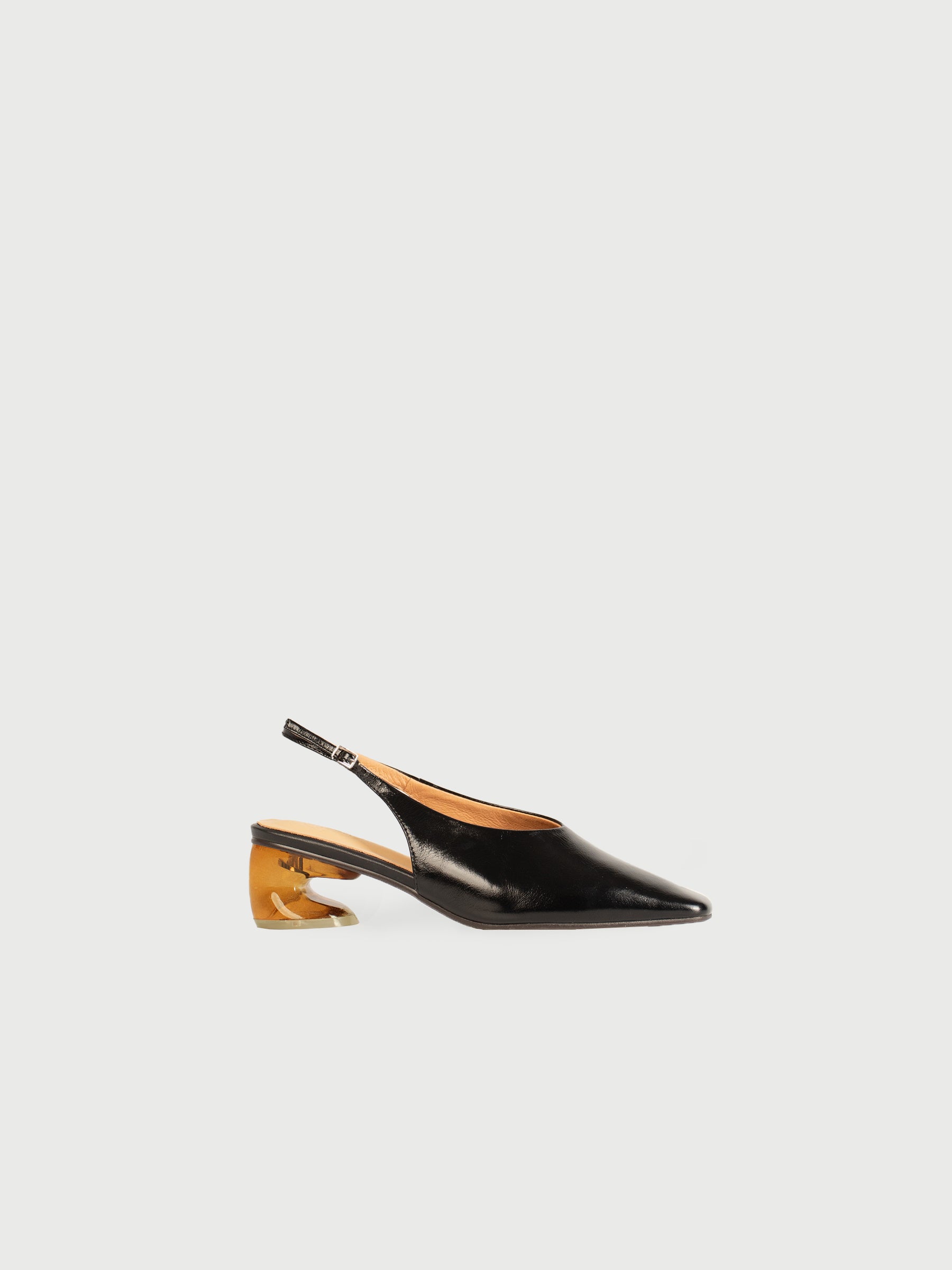 Octavia ◈ Square Toe Crystal Heel Slingback