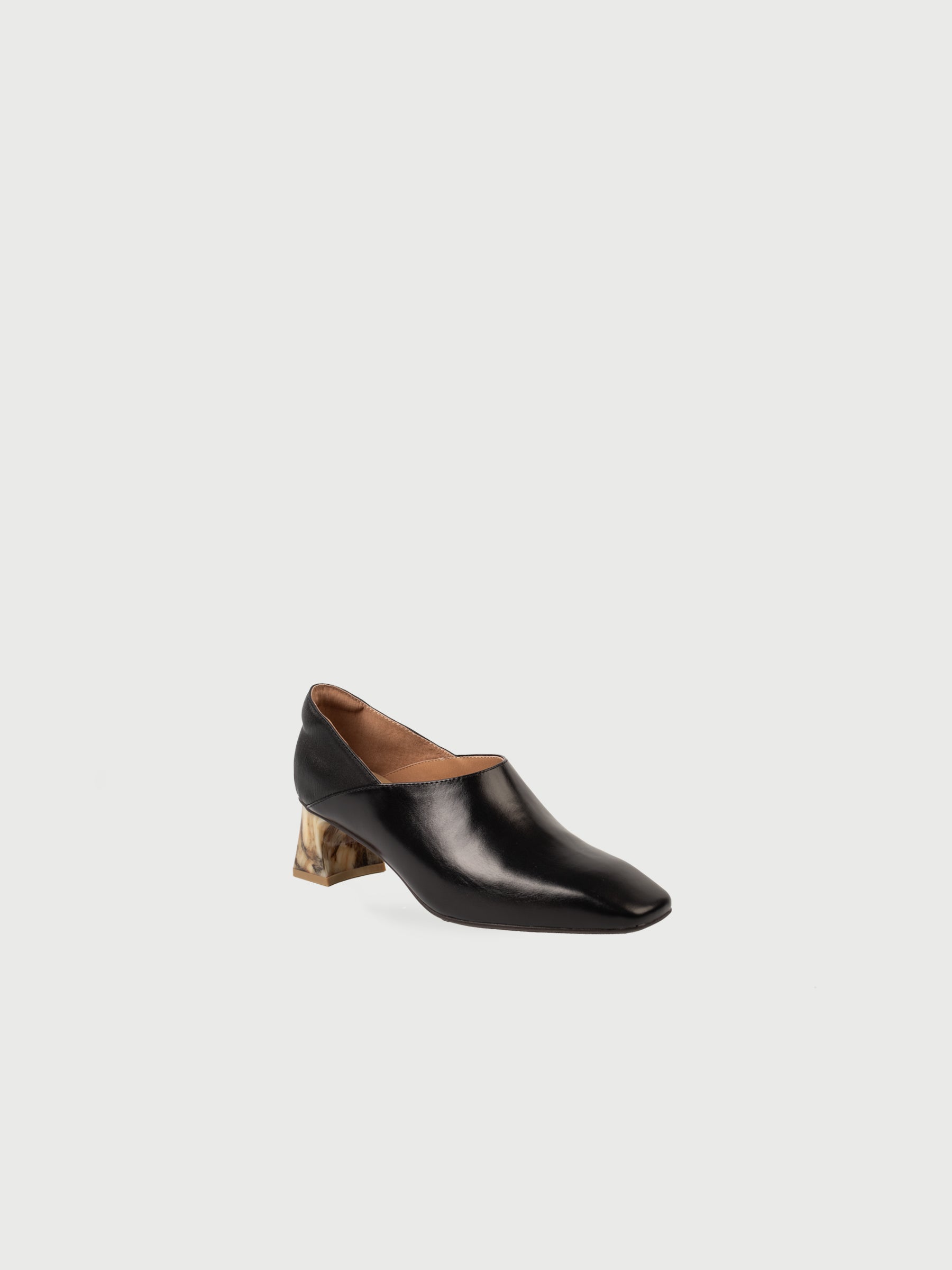 Vera・Squared Toe Marble Heels