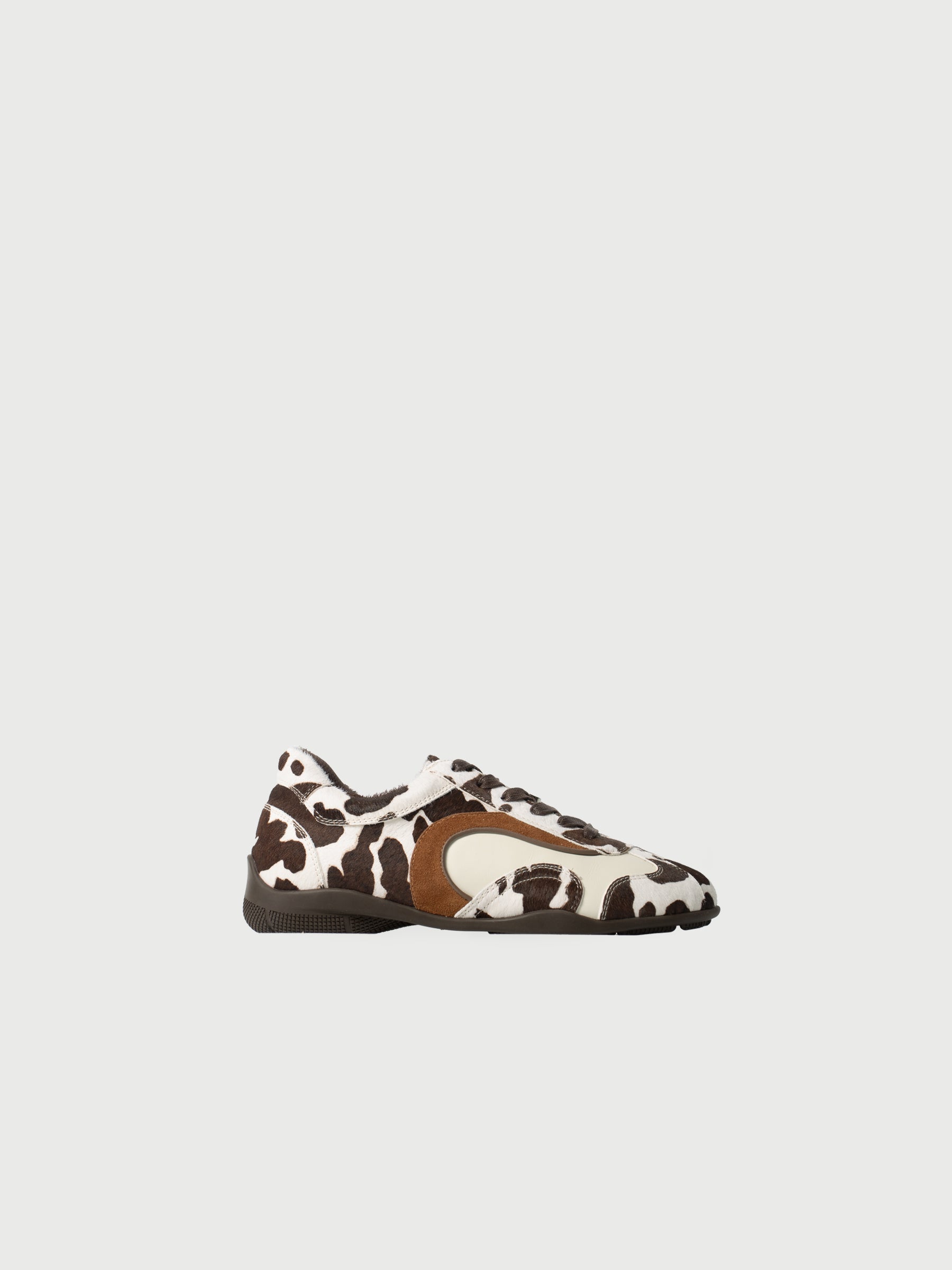 Phyllis || Animal Print Coloured Panel Sneakers
