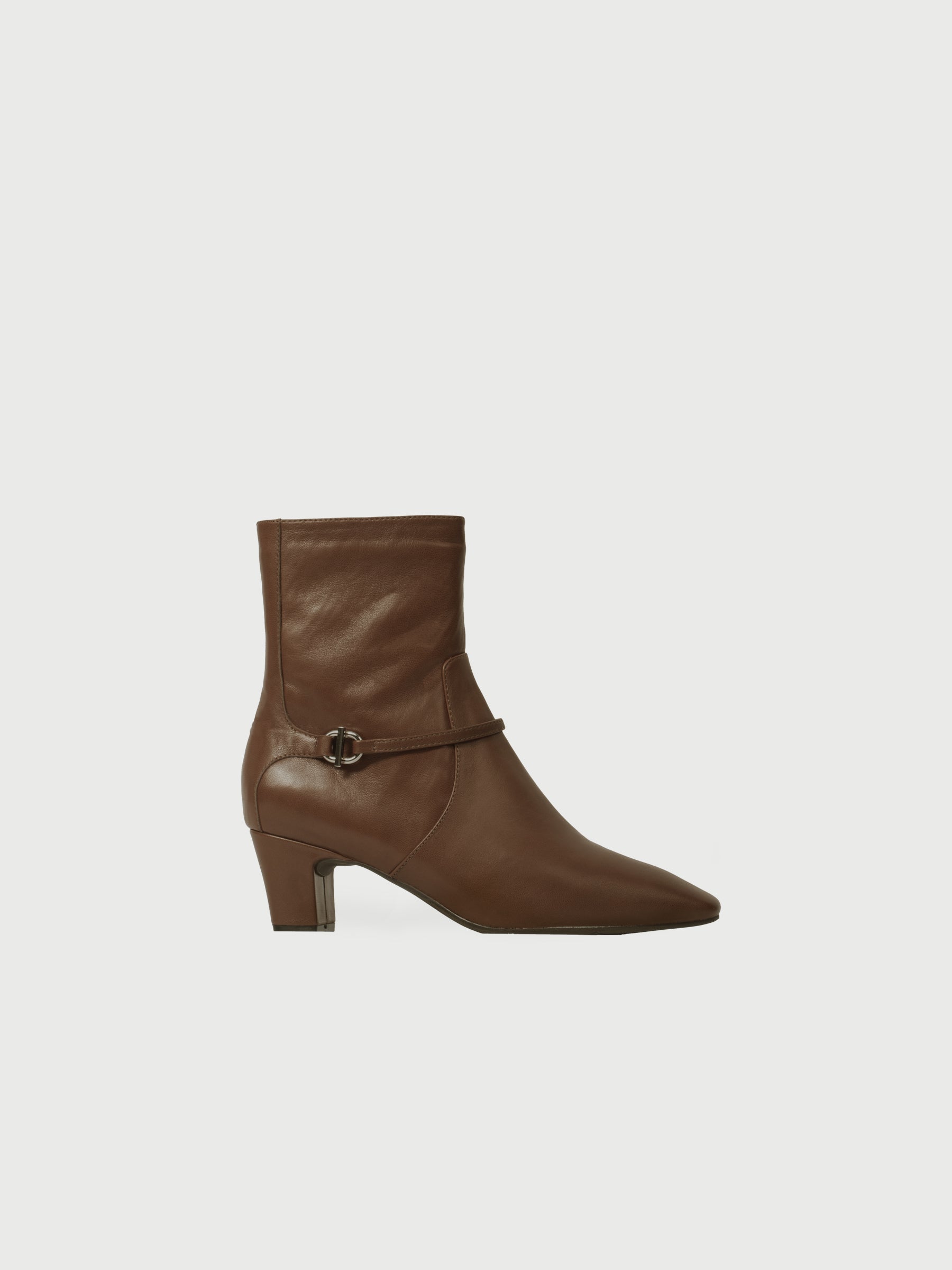 Rhaenyra || Square Toe Strap Decorated Ankle Boots