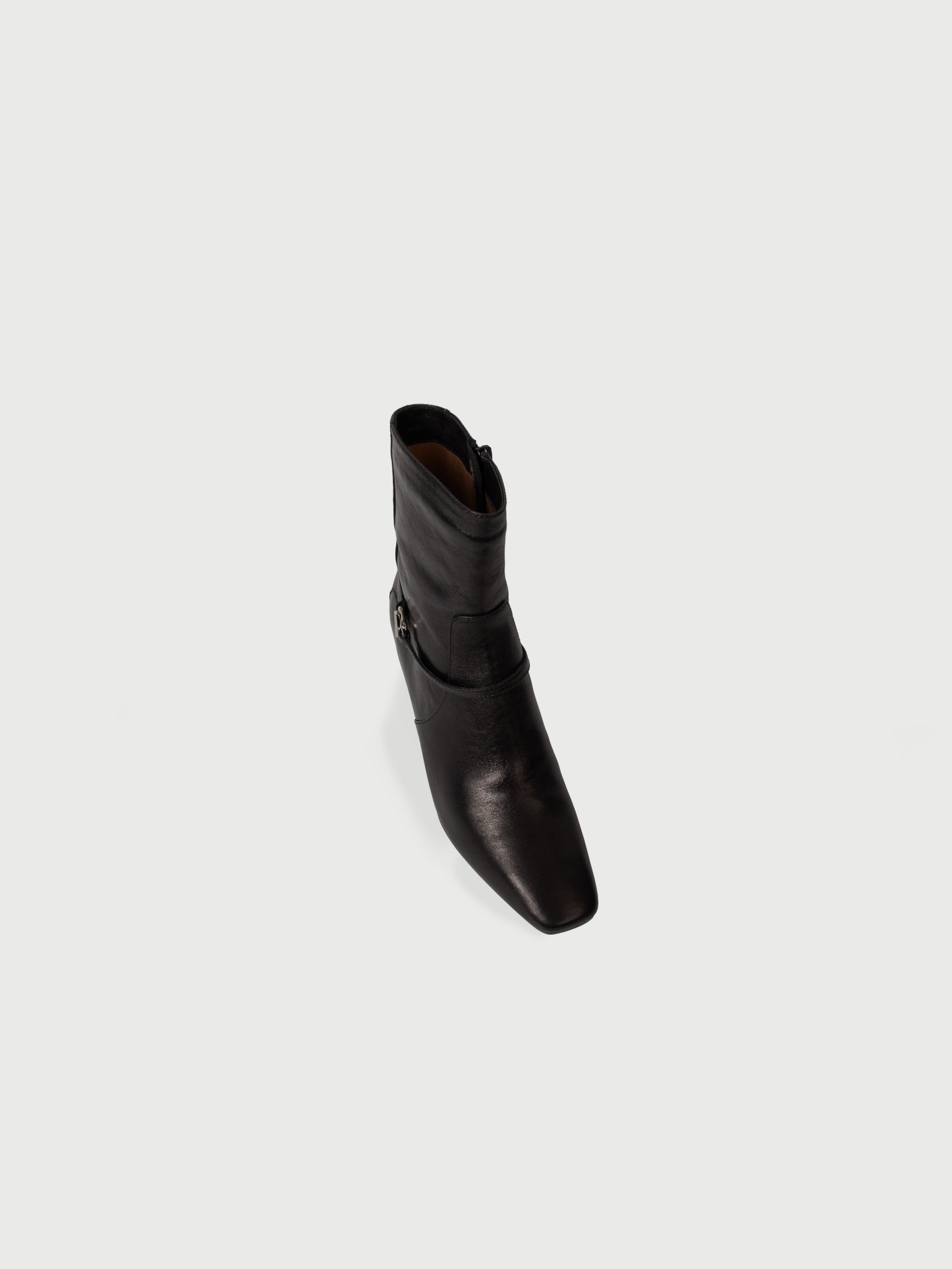 Rhaenyra || Square Toe Strap Decorated Ankle Boots