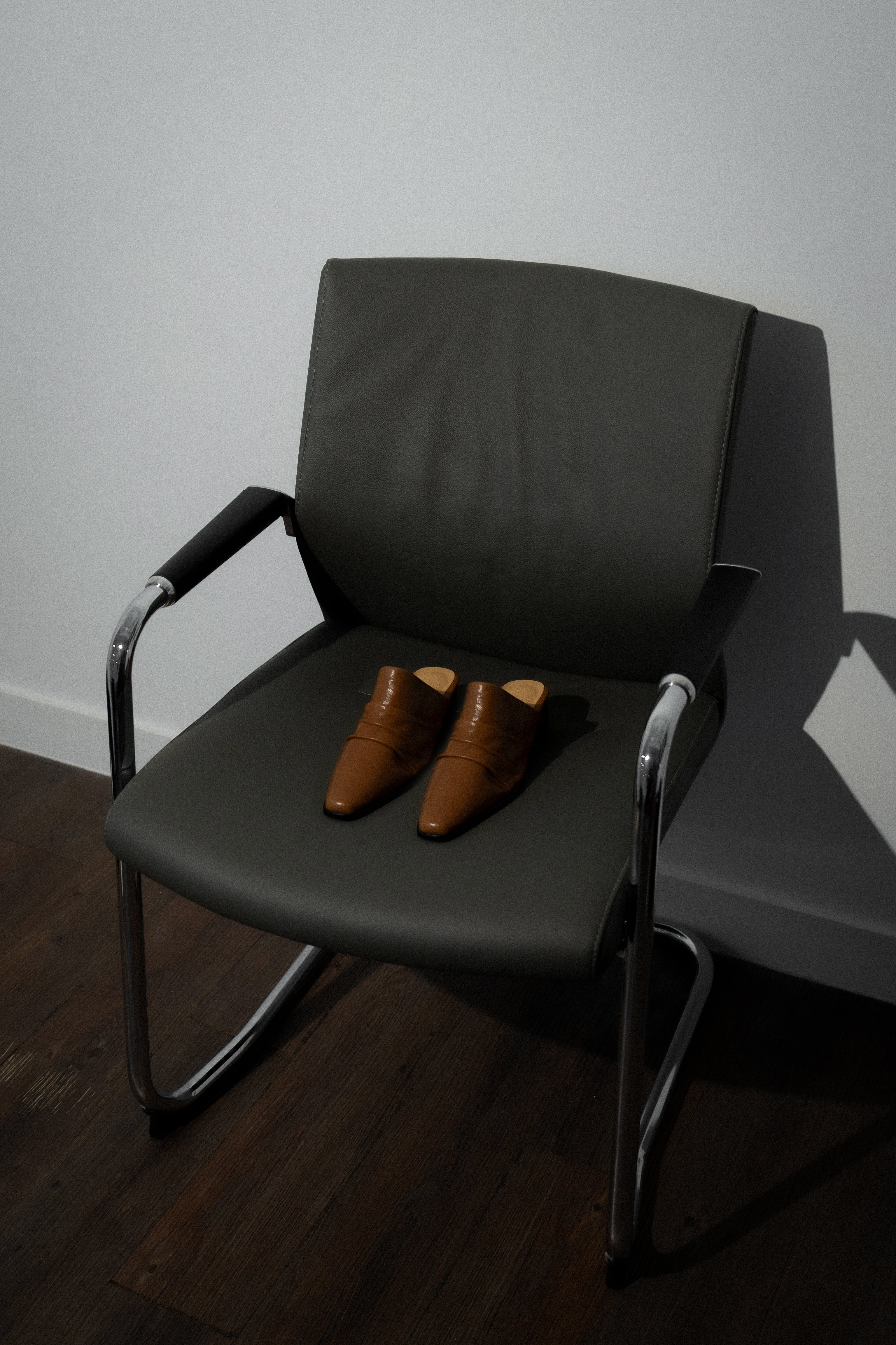 Tate ◈ Square-Toe Drapped Heels Mules
