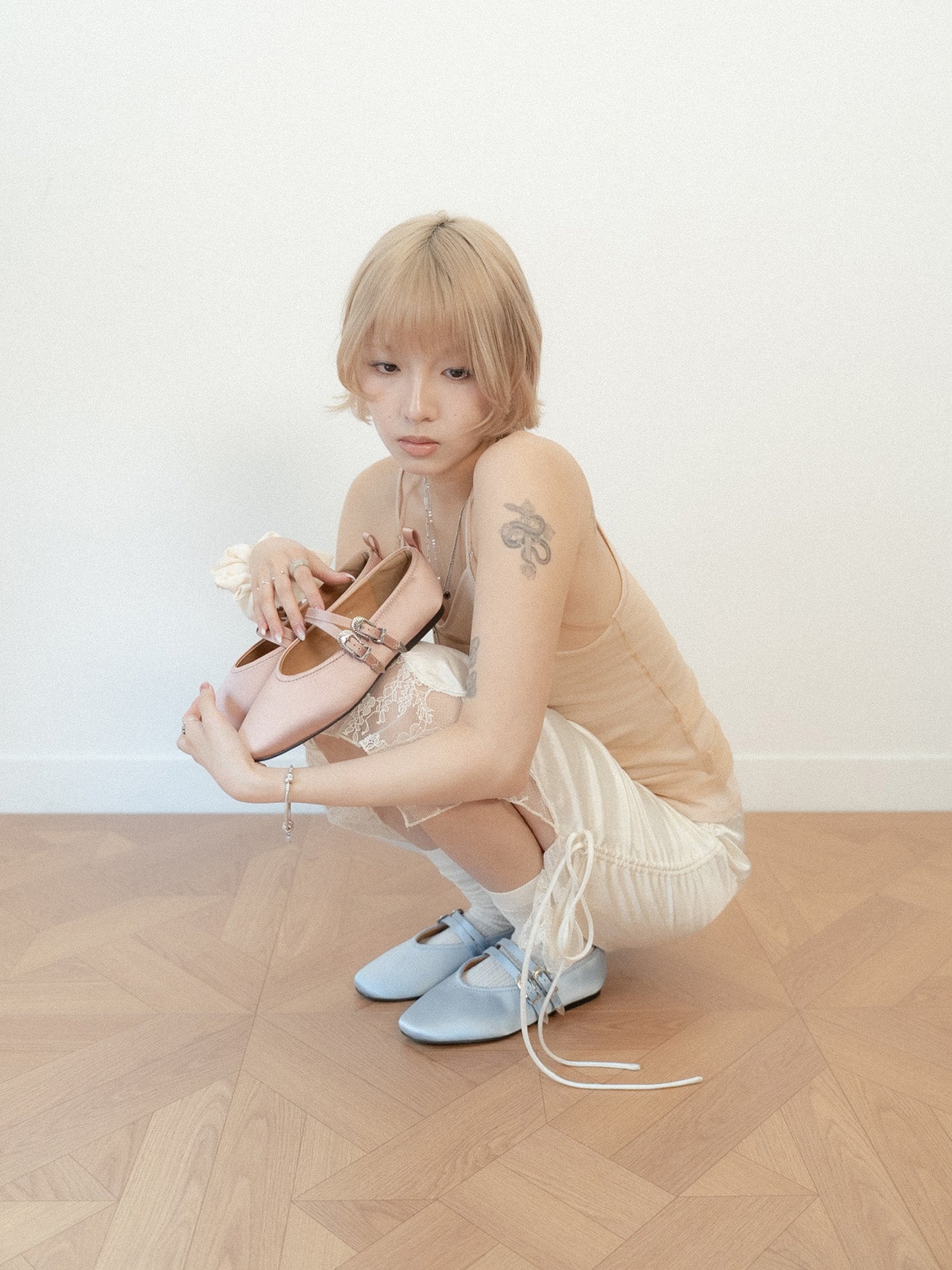 Darcy・Almond-Toe Double Buckle Mary Janes