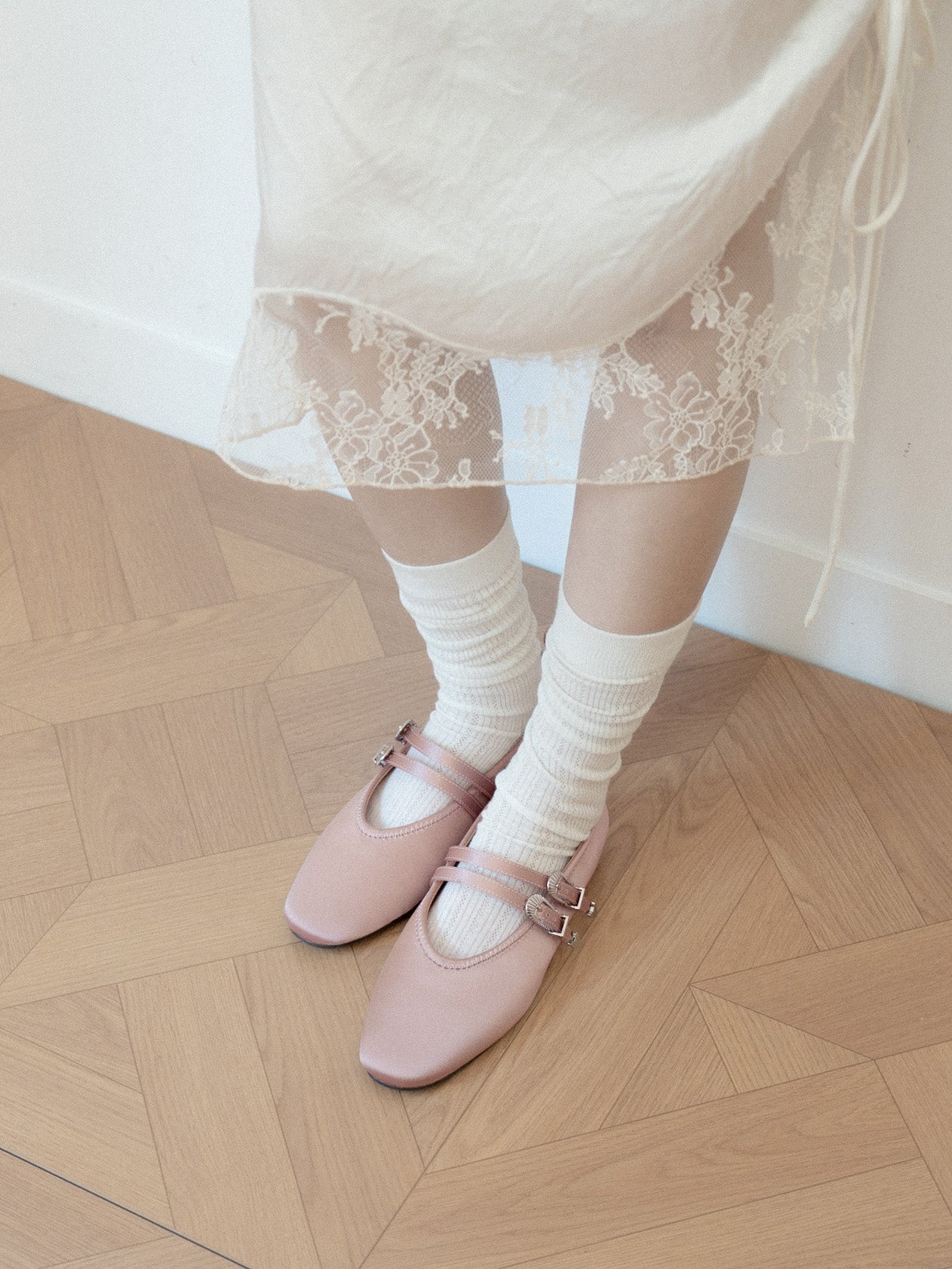 Darcy・Almond-Toe Double Buckle Mary Janes