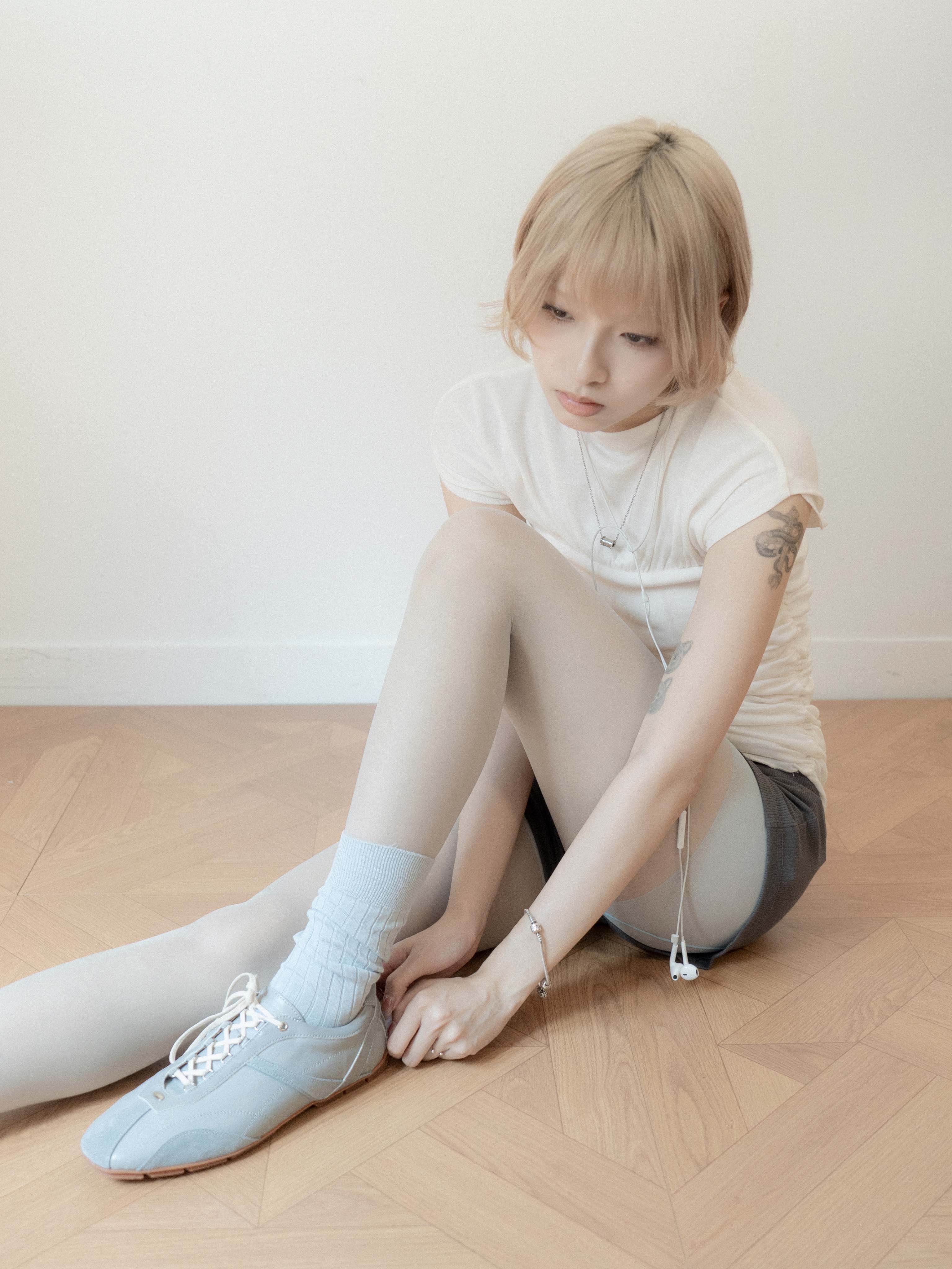 Clementine・Unisex Square Toe Patchwork Derby Sneakers