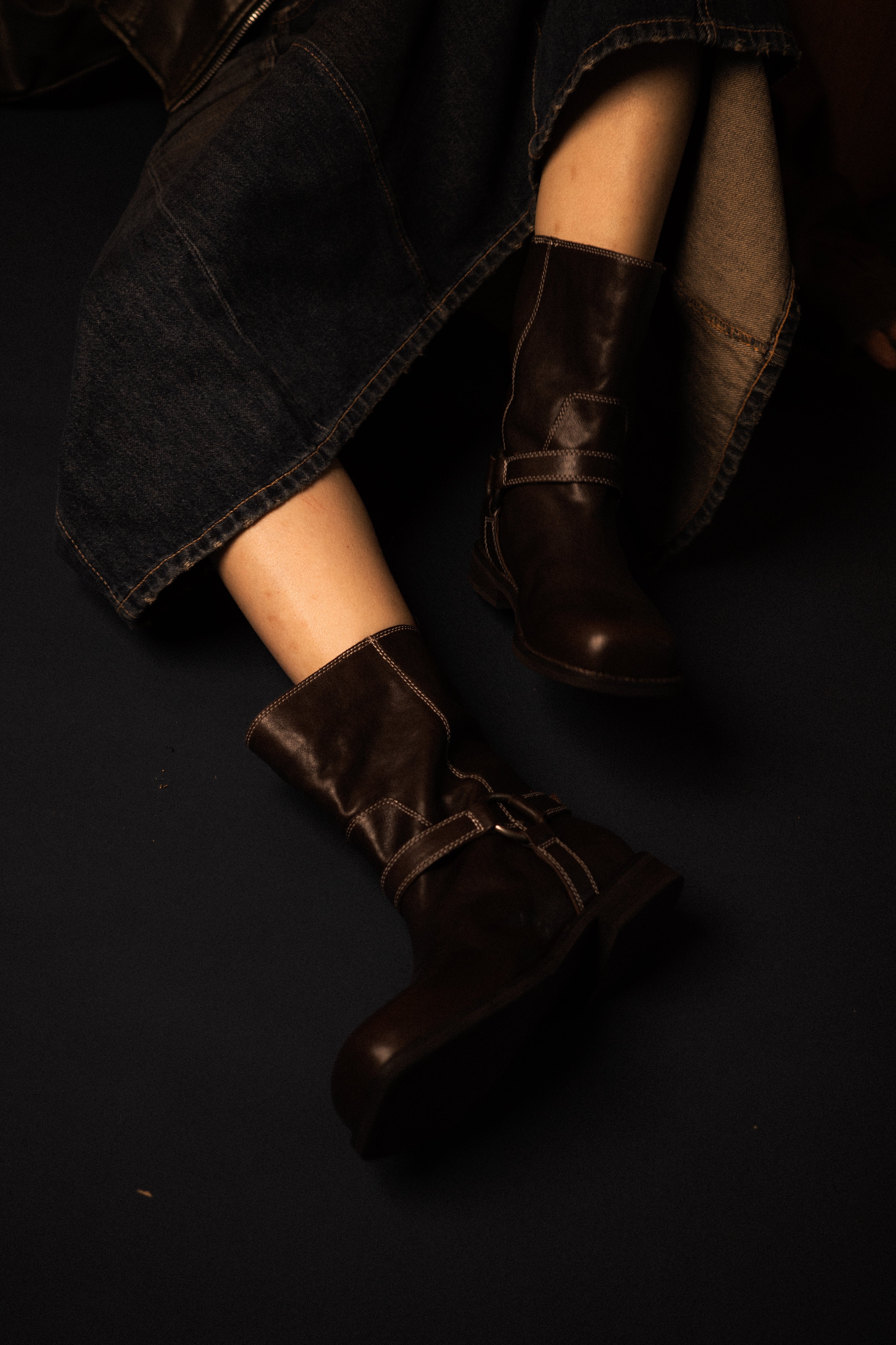 Inez || Double Buckle-Strap Boots