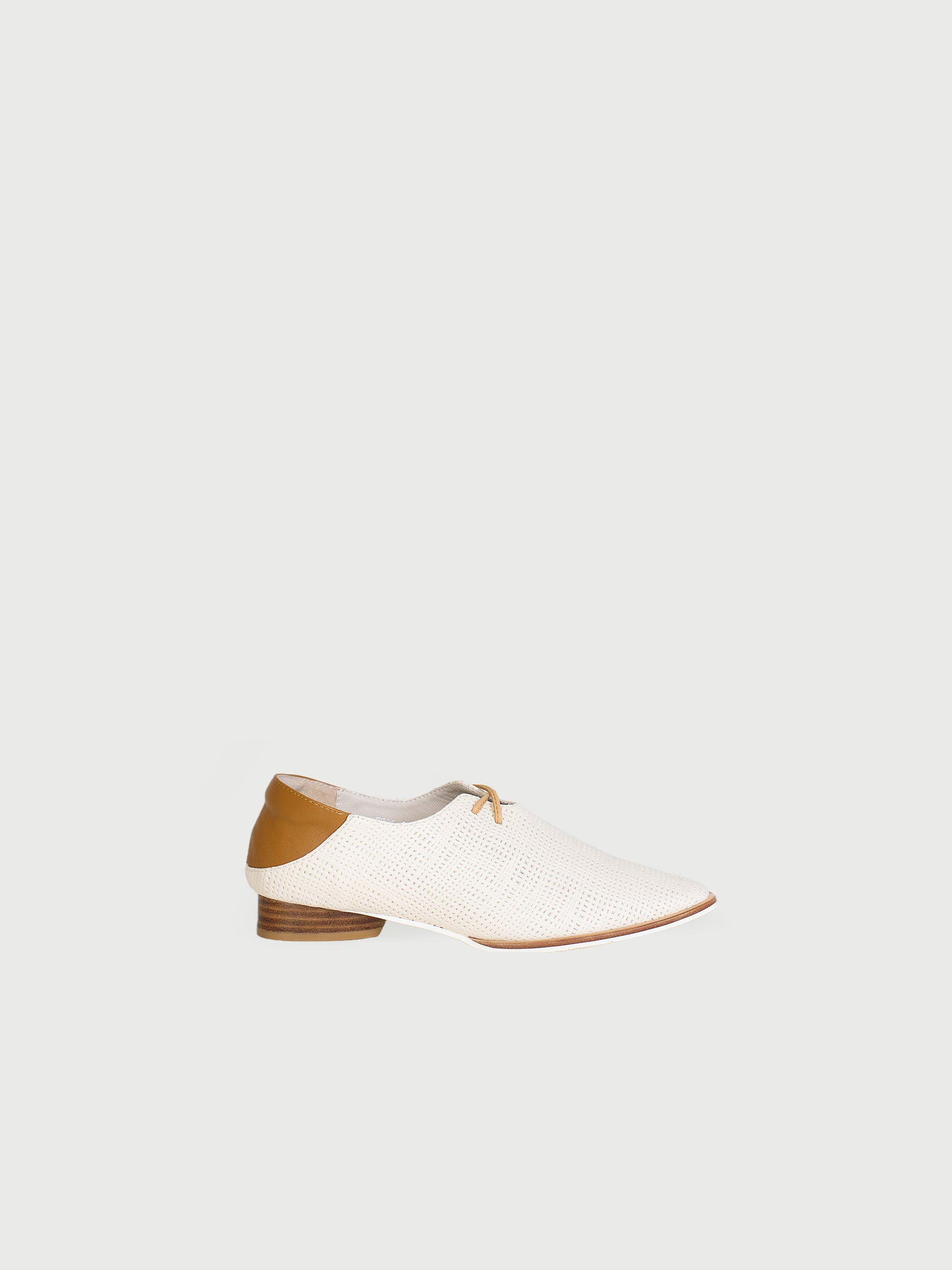 Almond-Toe Lace-up Loafers