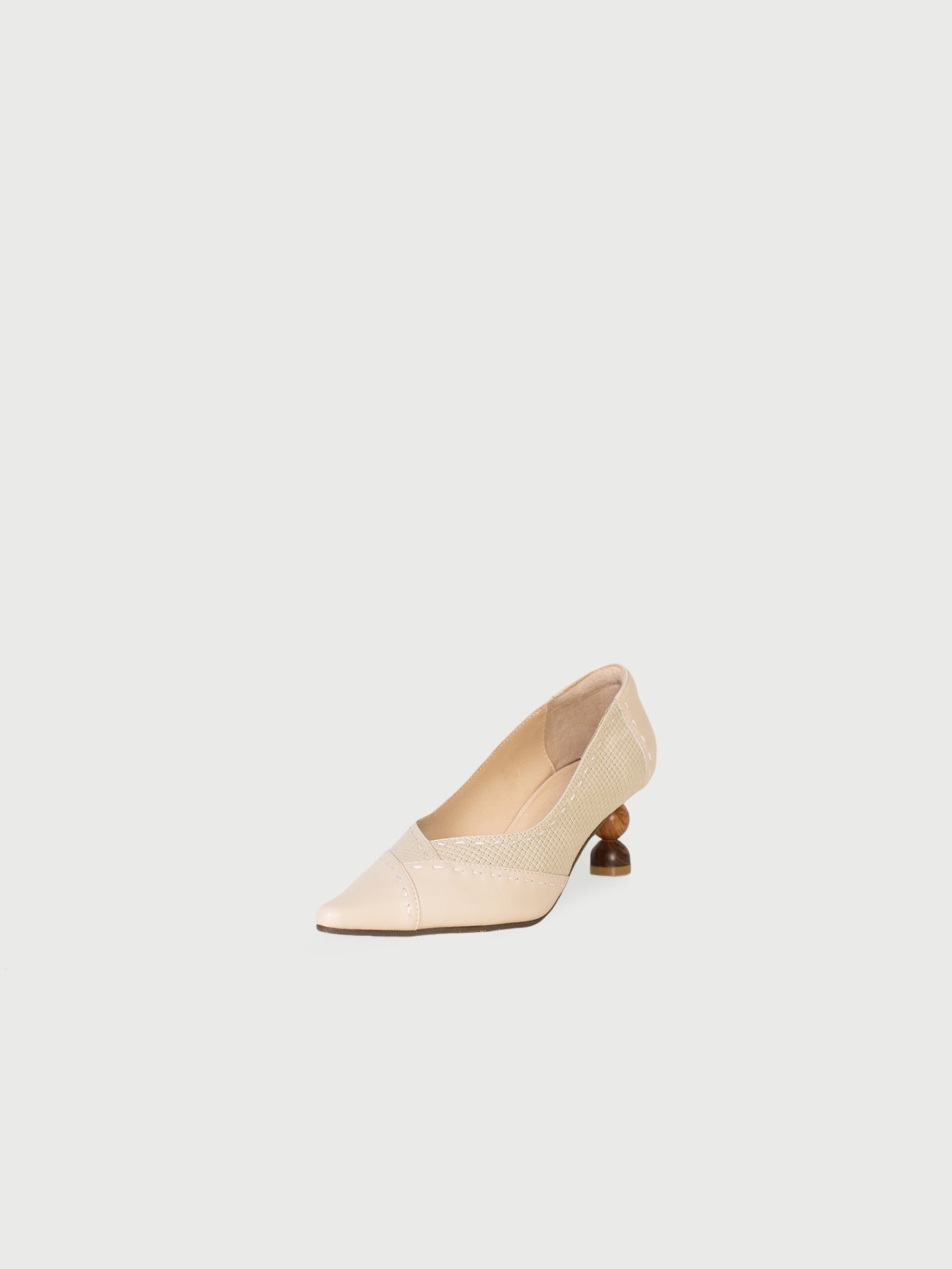 Pointed Stitched Pumps