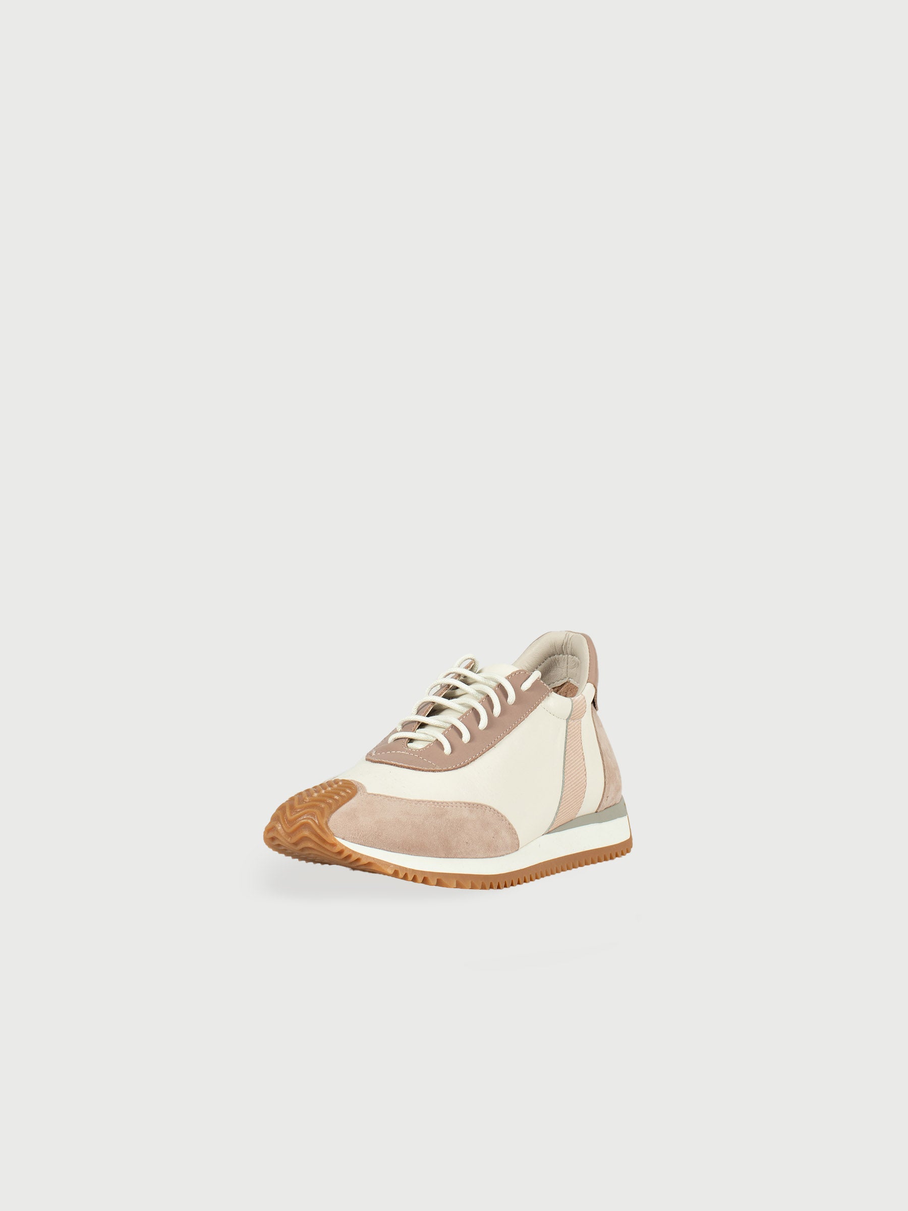 Mixed-Leather Sneakers