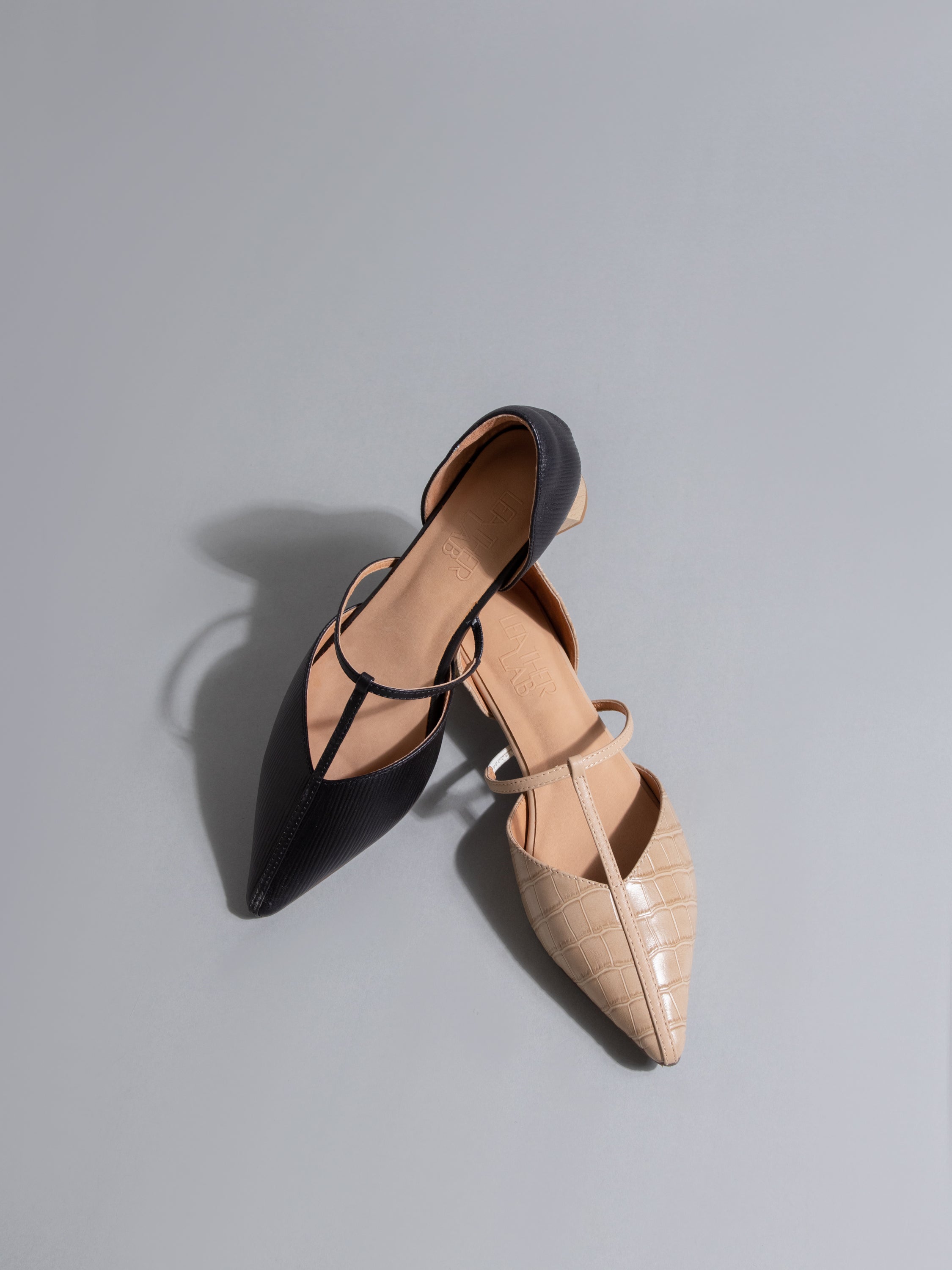 Pointed T-Strap Pumps